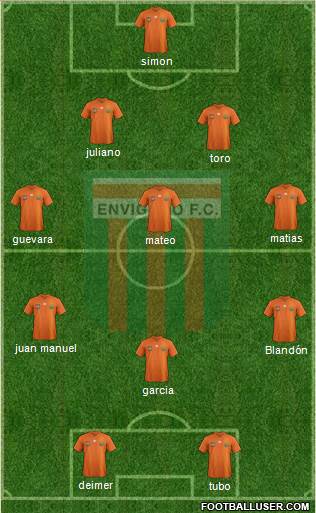 CD Envigado FC Formation 2013