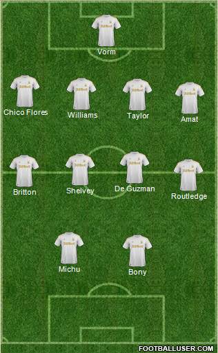 Swansea City Formation 2013