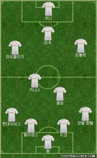 Swansea City Formation 2013
