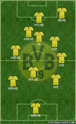 Borussia Dortmund Formation 2013