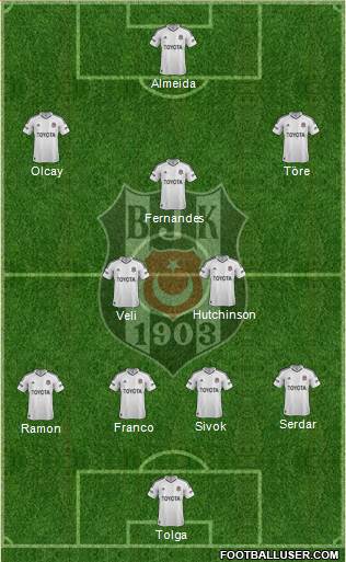 Besiktas JK Formation 2013