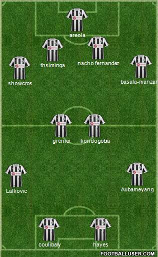 Newcastle United Formation 2013