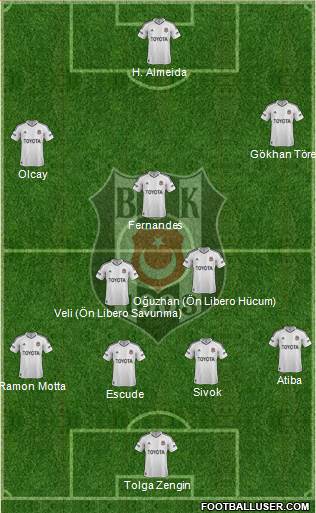 Besiktas JK Formation 2013