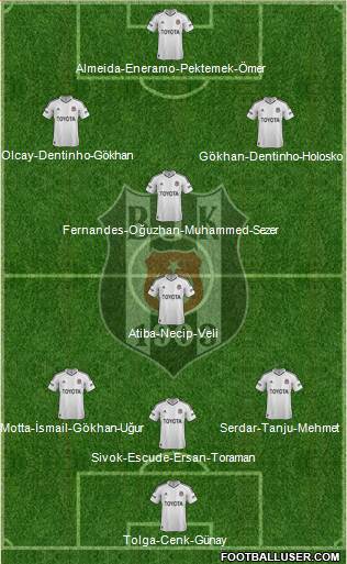 Besiktas JK Formation 2013