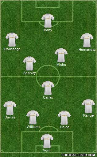 Swansea City Formation 2013