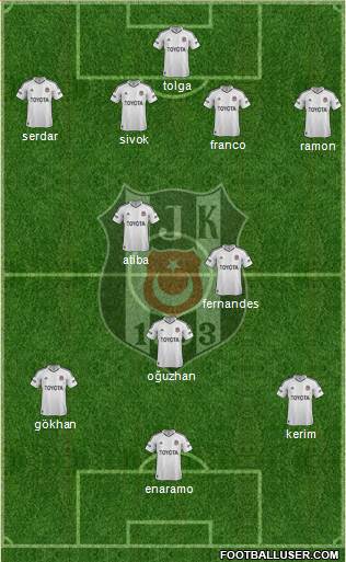 Besiktas JK Formation 2013