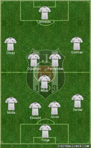 Besiktas JK Formation 2013