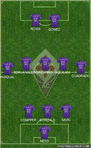 Fiorentina Formation 2013