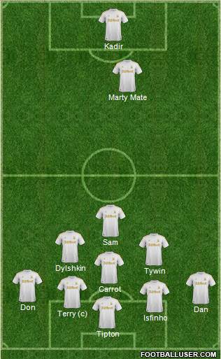 Swansea City Formation 2013