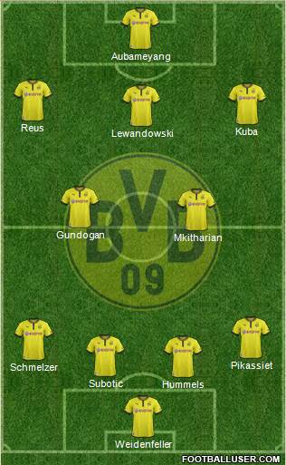 Borussia Dortmund Formation 2013
