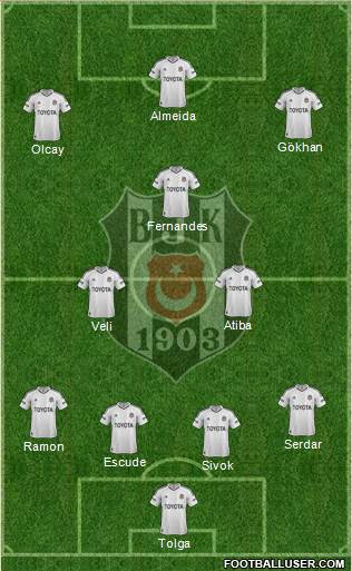 Besiktas JK Formation 2013