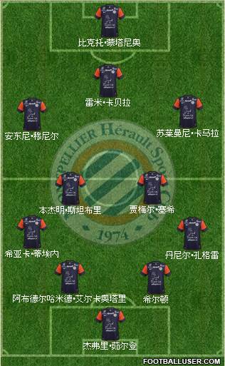 Montpellier Hérault Sport Club Formation 2013