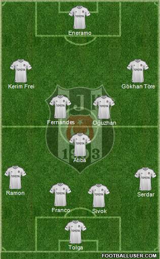 Besiktas JK Formation 2013