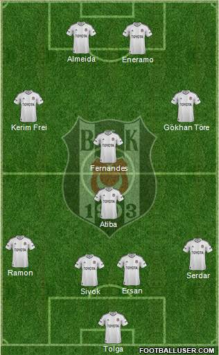 Besiktas JK Formation 2013