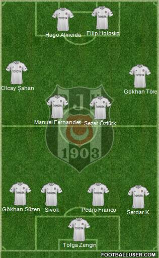 Besiktas JK Formation 2013