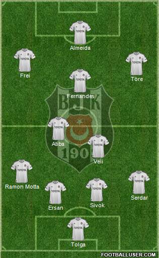 Besiktas JK Formation 2013