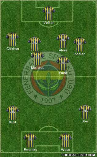 Fenerbahçe SK Formation 2013