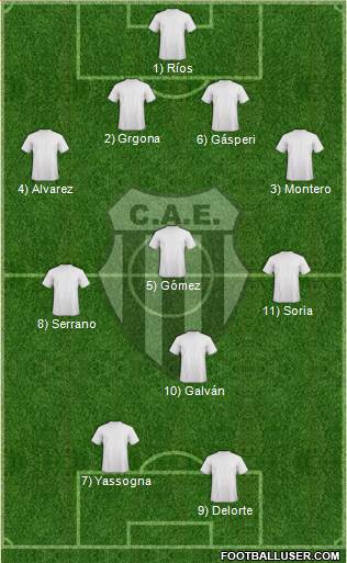 Estudiantes de Buenos Aires Formation 2013