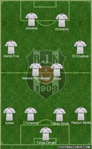 Besiktas JK Formation 2013