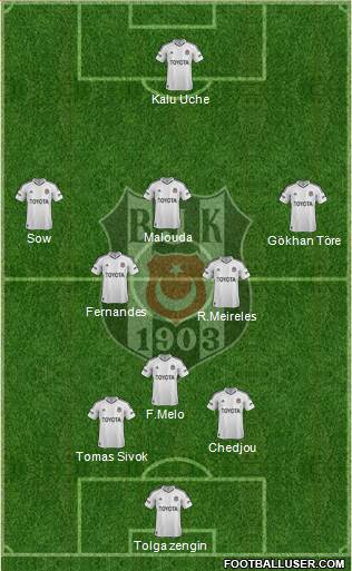 Besiktas JK Formation 2013