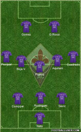 Fiorentina Formation 2013