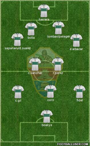 Elche C.F., S.A.D. Formation 2013