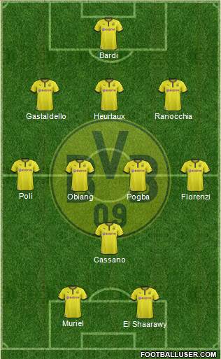 Borussia Dortmund Formation 2013