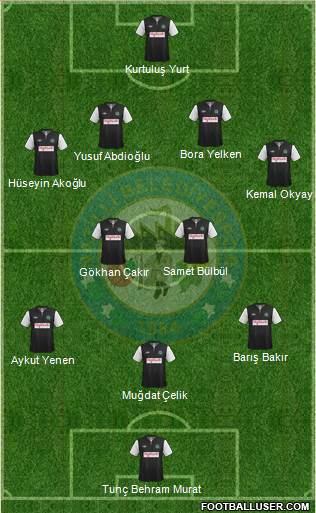 Nazilli Belediyespor Formation 2013