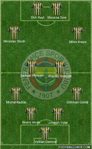 Fenerbahçe SK Formation 2013