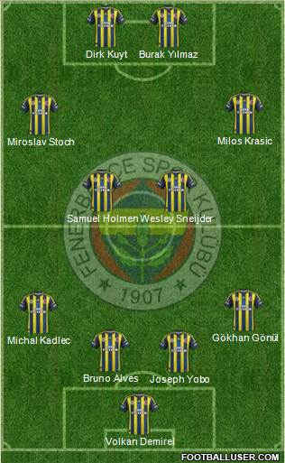 Fenerbahçe SK Formation 2013