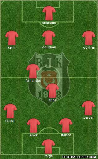 Besiktas JK Formation 2013