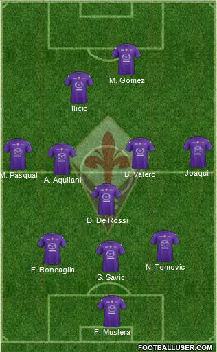 Fiorentina Formation 2013