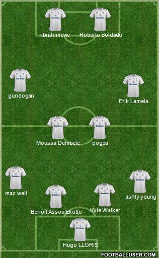 Tottenham Hotspur Formation 2013