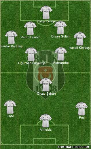 Besiktas JK Formation 2013