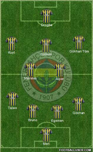 Fenerbahçe SK Formation 2013