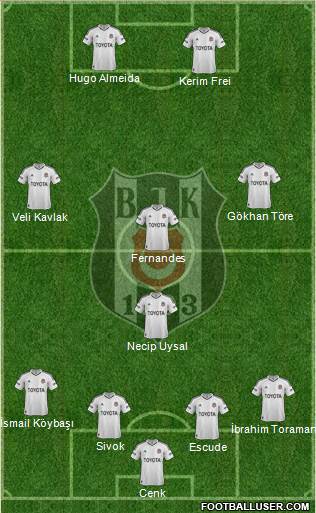 Besiktas JK Formation 2013