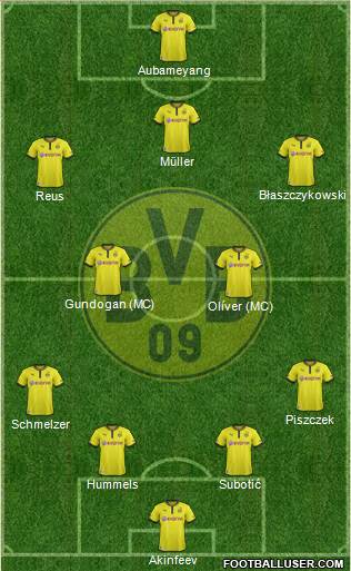 Borussia Dortmund Formation 2013