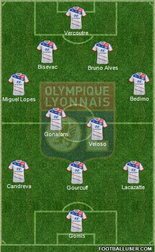 Olympique Lyonnais Formation 2013