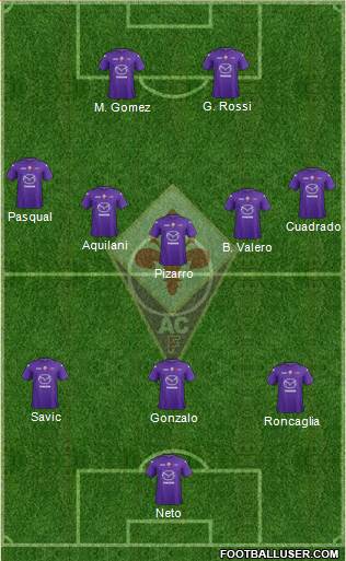 Fiorentina Formation 2013