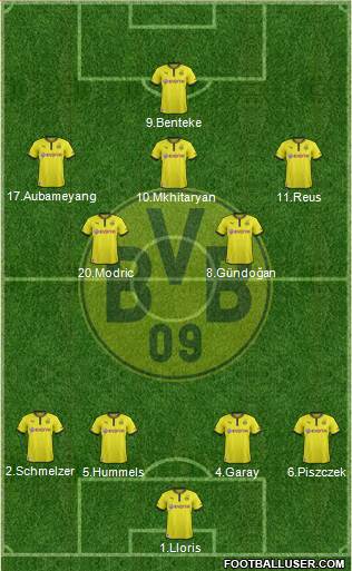 Borussia Dortmund Formation 2013