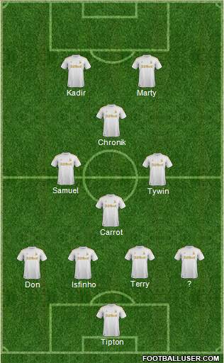 Swansea City Formation 2013