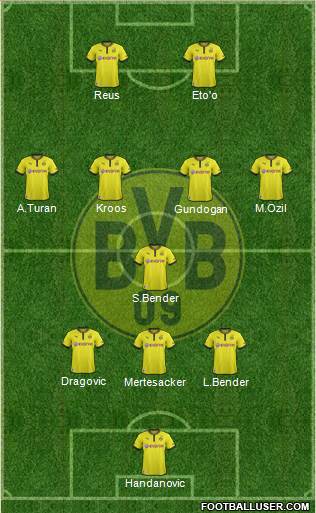 Borussia Dortmund Formation 2013