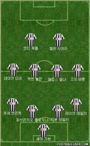 Newcastle United Formation 2013