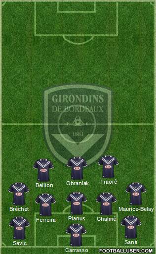 FC Girondins de Bordeaux Formation 2013