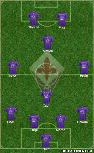 Fiorentina Formation 2013