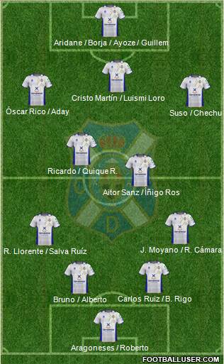 C.D. Tenerife S.A.D. Formation 2013