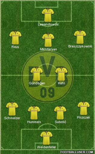 Borussia Dortmund Formation 2013