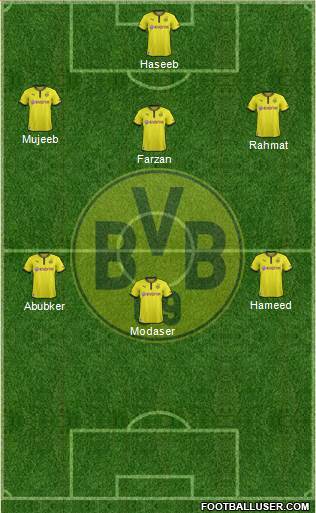 Borussia Dortmund Formation 2013