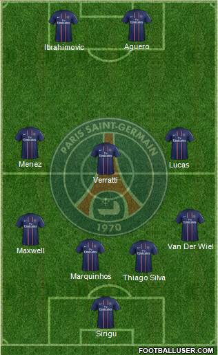 Paris Saint-Germain Formation 2013