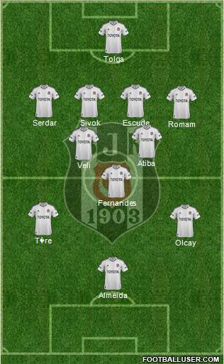 Besiktas JK Formation 2013